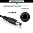 thumbnail image 3 of Adaptador de corriente Facmogu DC 24V 3A 72W para luces LED CCTV, 3 of 9