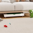 thumbnail image 6 of PORKISS 2 in 1 Wooden Play Table for Building Bricks, with Wheels and Reversible Top, Folds for Easy Under Bed Storage, White, 6 of 10