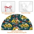thumbnail image 4 of Rateoe Sunflowers Print Christmas Tree Skirt 48" for Xmas Holiday New Year Party Circle Tree Mat Ornaments Decoration, 4 of 7