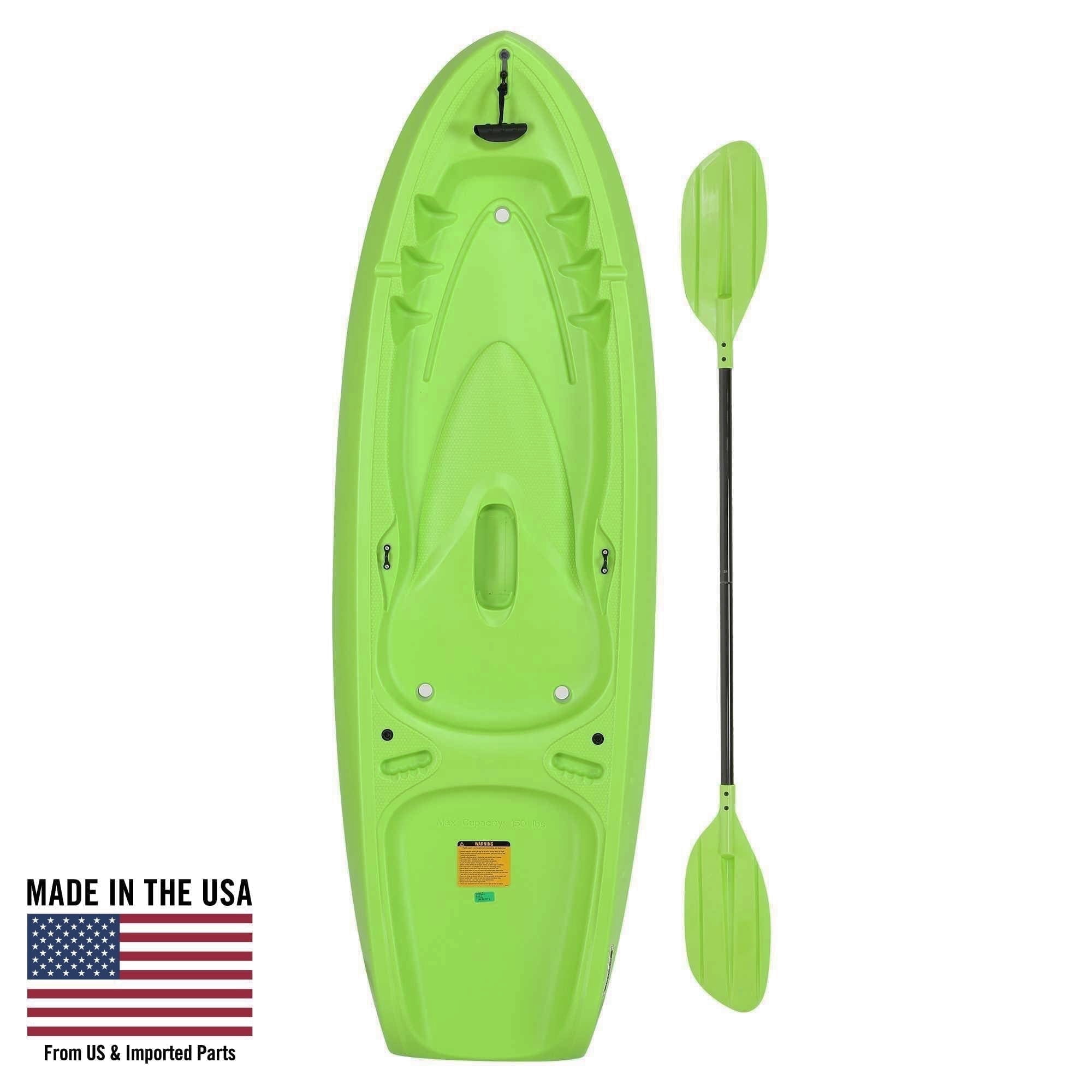 Lifetime Kids 6 ft Wave Kayak with Paddle, Green (90780) - Walmart.com