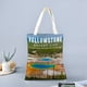 thumbnail image 2 of Yellowstone Bolso de tela con estampado de lienzo para mujer, bolsa de compras reutilizable y estética, con cremallera interior, regalo para mujer,40*45cm., 2 of 6