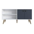 thumbnail image 4 of Manhattan Comfort Amber Engineered Wood TV Stand for TVs up to 50" in Blue, 4 of 9