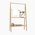 thumbnail image 5 of 51" Bamboo Ladder Towel Rack - Freestanding Bath & Beach Towel Organizer with Storage Shelf, 5 of 8