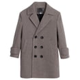 thumbnail image 2 of Zecgelong Warm Boys Winter Coat Thickened Wool Blend Jacket Windproof Kids Overcoat With For Cold Weather, 2 of 6