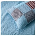 thumbnail image 5 of Bram 3-Piece Patchwork Quilt Set Queen - Pre-Washed Cotton Solid Plaid Multi Striped Coverlet - Lightweight Reversible Bedspread Bedding Set Queen Size, 5 of 7