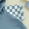 thumbnail image 6 of Bagilaanoe 2pcs ToddlerBaby Boy Shorts Set Checkerboard Short Sleeve Hooded T-Shirt Tops + Shorts 6M 12M 18M 24M 3T Kids Casual Summer Clothes, 6 of 8