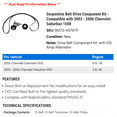 thumbnail image 2 of Serpentine Belt Drive Component Kit - Compatible with 2003 - 2006 Chevy Suburban 1500 2004 2005, 2 of 2