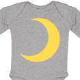 thumbnail image 4 of Inktastic Cute Yellow Moon Boys or Girls Long Sleeve Baby Bodysuit, 4 of 5