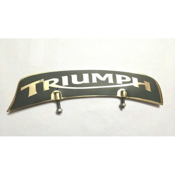 Front Brass License Number Plate for Triumph Motorcycle Accessory