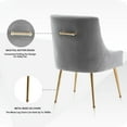 thumbnail image 4 of SEYNAR Elegant Tufted Upholstered Dining Chairs Set of 4, Velvet Accent Chair for Dining Room, 4 of 6
