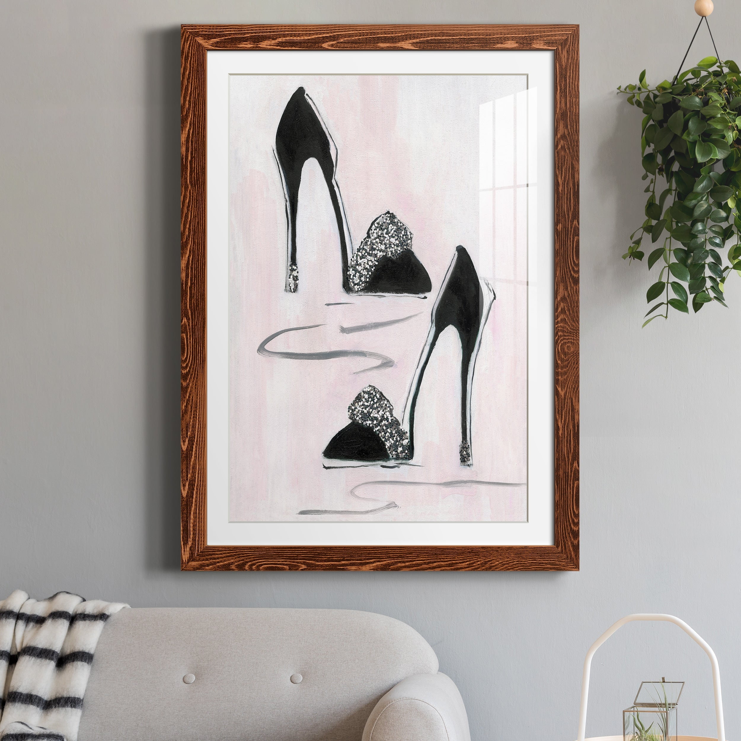 Shoes That Dazzle II - Premium Framed Print - Distressed Barnwood Frame - Ready to Hang