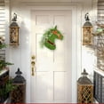 thumbnail image 2 of Christmas Horse Head Door Hanging – PVC Holiday Wreath for Front Door, Entryway or Wall – Festive Horse Head Decoration for Christmas & Winter Home Décor, 2 of 5