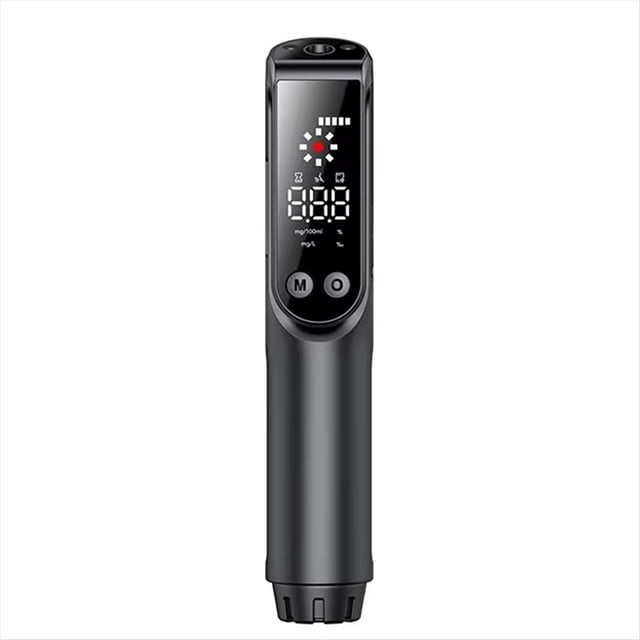 Alcoholímetro Sin Contacto de Alta Precisión con Pantalla HD Grande, Indicador LED y Linterna.