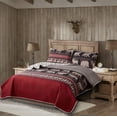 ARL HOME Quilt Set King Size Rustic Buffalo Bear Red Black Plaid ...