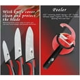 thumbnail image 5 of MYVIT Ceramic Knife Set with Covers 3" 4" 5" Paring Knife and 6-inch Chef knife Kitchen Knives Fruit Vegetable Peeler Cooking Tool, 5 of 9