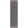 thumbnail image 2 of SAFAVIEH Courtyard Wasif Geometric Indoor/Outdoor Runner Rug, Black/Ivory, 2'3" x 8', 2 of 10