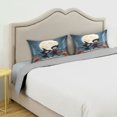 thumbnail image 5 of Haosy Satin Pillowcase for Hair and Skin Standard Cooling Silk Pillow Case with Envelope Closure Little Witch and Vampire on Halloween 20"x30", 5 of 9