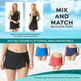 thumbnail image 4 of Women's Beach House H58742 Paloma Beach Solids Tess Skirt Swim Bottom (Black 10), 4 of 5