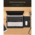 thumbnail image 3 of For Apple Notebook Protective Cover 13-inch Inner Bag Huawei 14-inch Computer Bag 16-inch Leather Bag with Bracket, 3 of 5