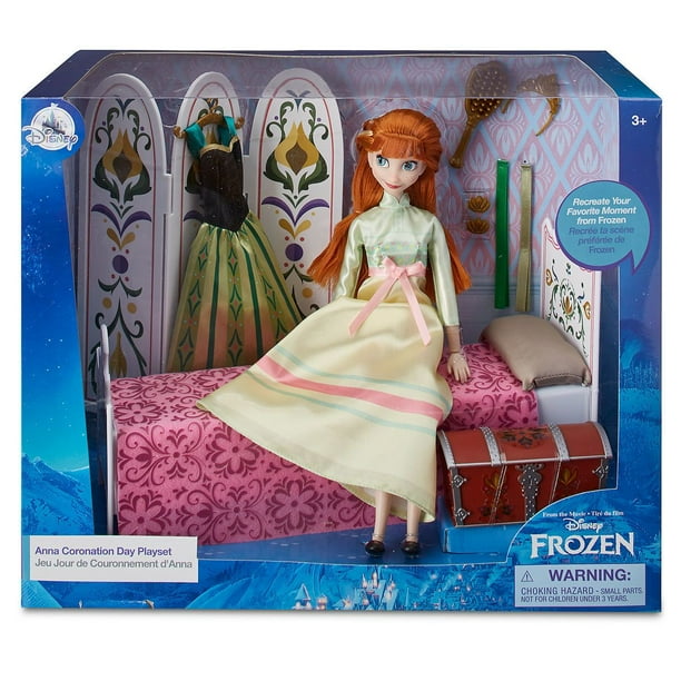 Disney Store Anna Classic Doll Coronation Day Play Set Frozen Playset