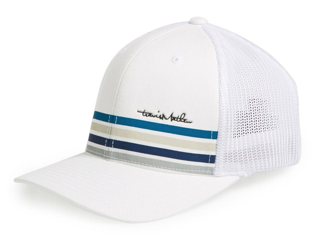 NEW Travis Mathew Golden White Flexfit 