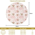 thumbnail image 3 of Pioneer Flower Floral Print Pattern Round Tablecloth 60 X 60 Inch, Wrinkle Resistant Wipeable Table Cloth for Kitchen Dining Picnic Patio Party, 3 of 6