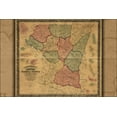 thumbnail image 1 of 24"x36" Gallery Poster, Map of Carroll County, Maryland 1862, 1 of 1