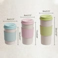 thumbnail image 3 of Hariumiu Kitchen 12oz/16oz/19oz Water Cup Food Grade Wear Resistant Plastic Water Coffee Cup with Protective Sleeve for Home, 3 of 11