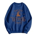 thumbnail image 3 of LINGLANG Womens Salem Witch Sweatshirt Halloween Letter Graphic Shirt Crewneck Pullover Top Long Sleeve Vintage Witchy Fashion Clothing, 3 of 3