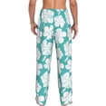 thumbnail image 3 of Goofa Vintage Floral Printed Soft Pajama Pants for Men, Wide Leg Comfy Casual Lounge Yoga Pants-Medium, 3 of 9