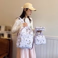 thumbnail image 6 of Fgnfyis School Backpack for Girls 3 Piece Set Lunchbox Pencil Pouch Large Capacity Casual Travel Fashionable Kids Backpack Purple, 6 of 8