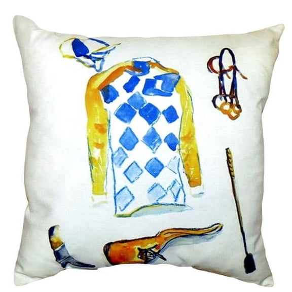 Betsy Drake NC347 18 x 18 in. Racing Gear No Cord Pillow