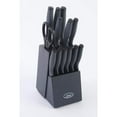 thumbnail image 1 of Oster Slice Craft 14 Piece Cutlery Set W/Black Block - Black, 1 of 2