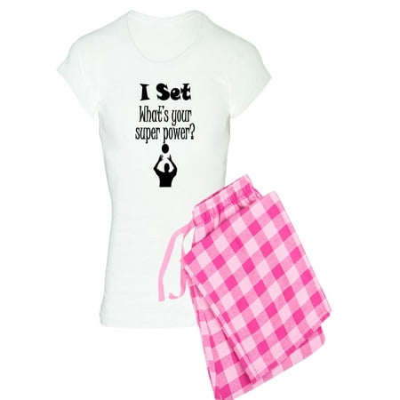 

CafePress - I Set (Volleyball) What S Your Super Power Pajama - Women s Light Pajamas