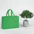 thumbnail image 5 of Unique Bargains Sac-Cadeau Réutilisable en Non-Tissé Style Horizontal 25x35 cm, Vert Foncé Lot de 10, 5 of 5