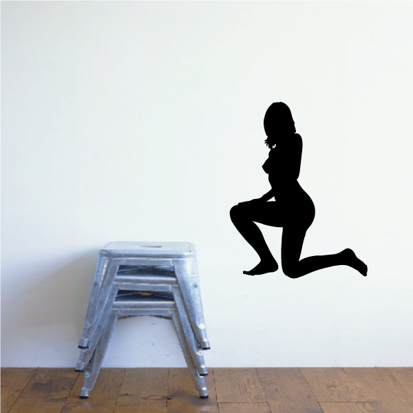 Take A Knee Woman Silhouette Decal 36 Inches Walmart Com