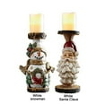 thumbnail image 6 of Yuedong 15CM Snowman Carved Candleholder ,Christmas Santa Snowman Carved Candleholder, Santa Candle Holder Resin Candle Holder Xmas Decorations for Home Living Room Desktop (Snowman), 6 of 9