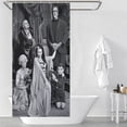 thumbnail image 3 of The Munsters Shower Curtain, Bath Curtain Bathroom Home Decor Waterproof Polyester for Bathroom with 12 Hooks 35.43x70.87Inch（90x180cm）, 3 of 8