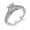Silver, variant on 7*7mm Retro AAA Cz 925 Silver, 18K Gold Plated Ring Women's Gift Rings Size 6-10