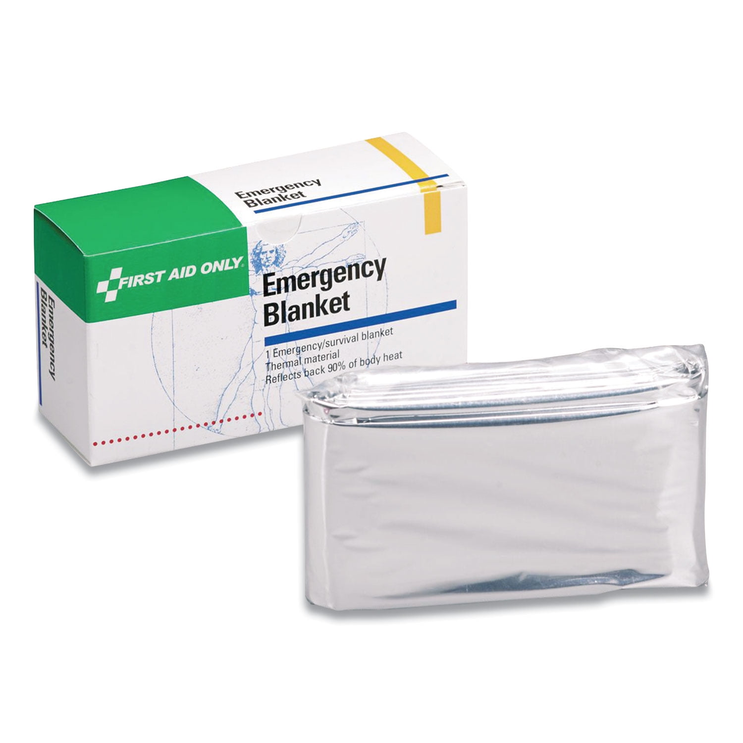 First Aid Only Aluminized Emergency Blanket 52" x 84" 21005B502
