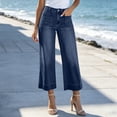 thumbnail image 6 of Zormilly Straight Leg Jeans for Women High Waisted Stretchy Wide Leg Denim Pants with Pockets Casual Cropped Jeans, S-2XL, 6 of 7