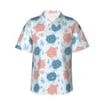 thumbnail image 1 of Fotbe Sea Turtle Camisa Hawaiana para Hombre Unisex – Camisa Casual de Verano con Botones de Manga Corta de Algodón y Lino,Medium, 1 of 7