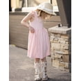 thumbnail image 6 of Arshiner Toddler Dress Girls Summer Ruffle Sleeve Backless Dresses Casual Sundress with Pockets, 6 of 6