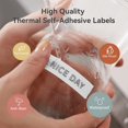 thumbnail image 2 of Qucyy Qutie Label Maker Tape, Waterproof DIY Self-Adhesive Labels, 15mmx4M Compatible for Qutie Label Printer, Suitable for Name Price Shelf Life Classification Labels - 4M Long\\/Roll (White), 2 of 4