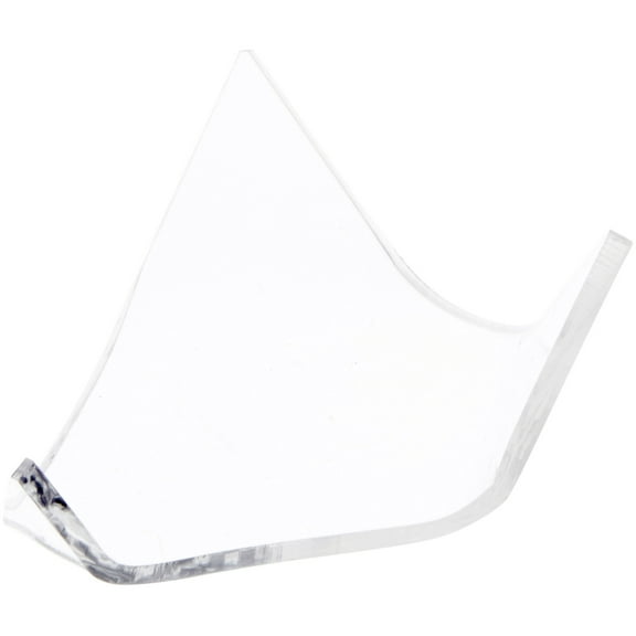 Plymor Clear Acrylic Display Stand Holder for Geode, Mineral or Crystal Cluster, 1.25" H x 2.5" W x 3.25" D (6 Pack)
