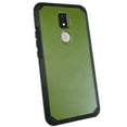 thumbnail image 1 of DALUX MetKase Hybrid Slim Phone Case Compatible with Cricket Icon 3 / Splendor / AT&T Motivate 2 (2021) - Olive Green, 1 of 3