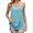 Green, variant on Women's Spring And Summer Color Contrast Round Neck Vest Loose Top Basic Sleeveless Tank Tops