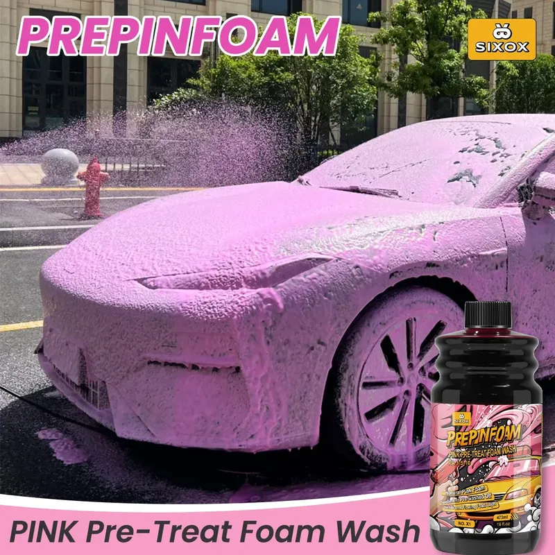 Pink Magic Foam Car Wash Shampoo Car High Concentration Sediment Pre-washed Off Wash Car Wash Soap Super Foam Cleaner X1