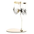 thumbnail image 2 of Rotary Candle Holder Spinning Ornament Centerpiece Stainless Steel Gold Finish for Wedding Tabletop Decor, 2 of 9