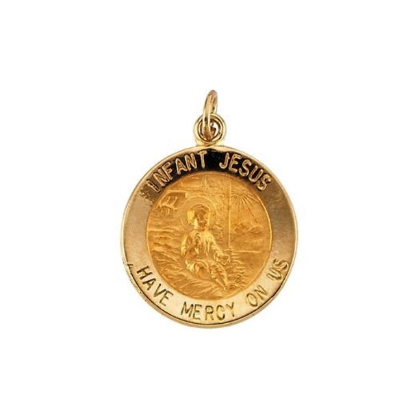 Infant Jesus Religious Medal Necklace Pendants